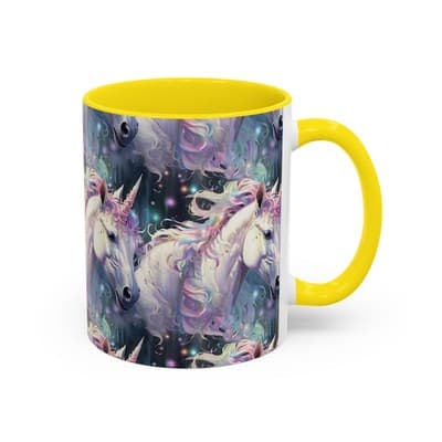 Pastel Unicorn Mug 11oz 15oz | Magical Coffee Cup | Gift for Fantasy Lovers - Thumbnail 2
