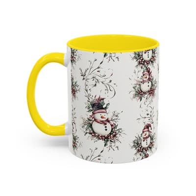 Snowman Holiday Mug 11oz 15oz | Cozy Christmas Gift | Winter Coffee Cup Decor - Thumbnail 3