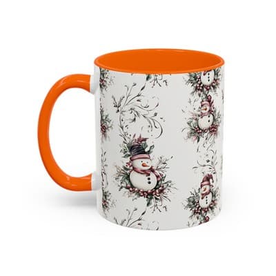 Snowman Holiday Mug 11oz 15oz | Cozy Christmas Gift | Winter Coffee Cup Decor - Thumbnail 3