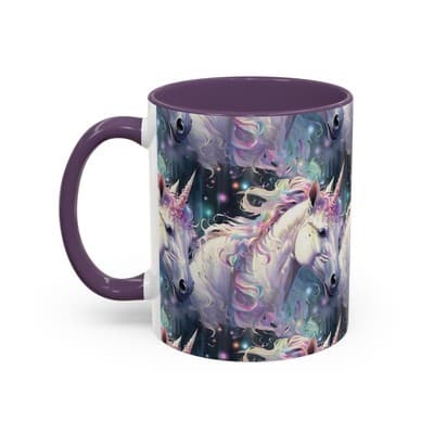 Pastel Unicorn Mug 11oz 15oz | Magical Coffee Cup | Gift for Fantasy Lovers - Thumbnail 3