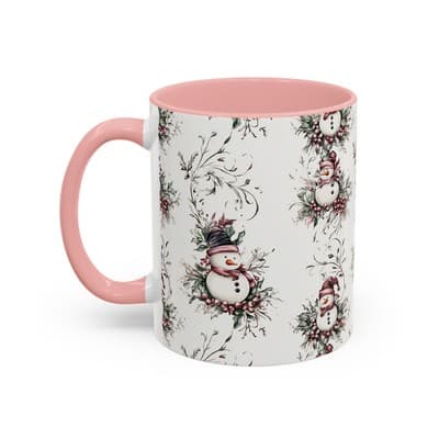 Snowman Holiday Mug 11oz 15oz | Cozy Christmas Gift | Winter Coffee Cup Decor - Thumbnail 3