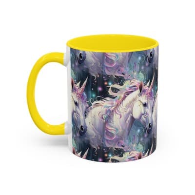 Pastel Unicorn Mug 11oz 15oz | Magical Coffee Cup | Gift for Fantasy Lovers - Thumbnail 3