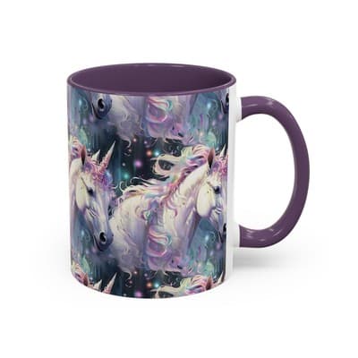 Pastel Unicorn Mug 11oz 15oz | Magical Coffee Cup | Gift for Fantasy Lovers - Thumbnail 2