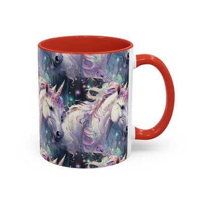 Pastel Unicorn Mug 11oz 15oz | Magical Coffee Cup | Gift for Fantasy Lovers - Thumbnail 2