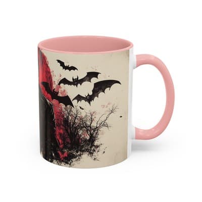 Vampire Gothic Coffee Mug 11oz 15oz | Halloween Decor | Spooky Gift for Him - Thumbnail 2