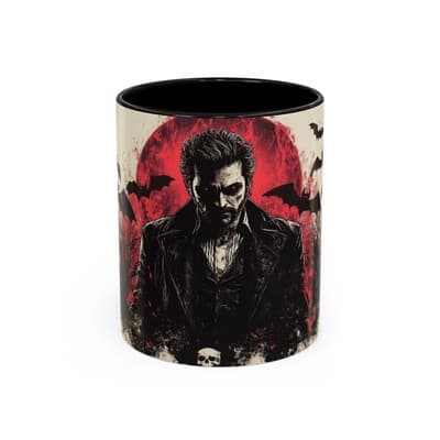 Vampire Gothic Coffee Mug 11oz 15oz | Halloween Decor | Spooky Gift for Him