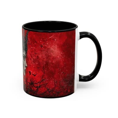 Gothic Rose Queen Mug 11oz 15oz | Dark Feminine Coffee Cup | Witchy Gift for Her - Thumbnail 2