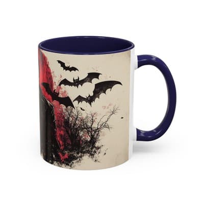 Vampire Gothic Coffee Mug 11oz 15oz | Halloween Decor | Spooky Gift for Him - Thumbnail 2