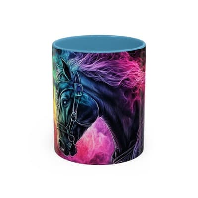 Rainbow Unicorn Horse Mug 11oz 15oz | Fantasy Coffee Cup | Gift for Dreamers