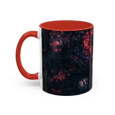 Gothic Floral Goddess Mug 11oz 15oz | Dark Beauty Cup | Witchy Gift for Her - Thumbnail 3