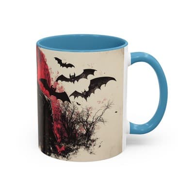 Vampire Gothic Coffee Mug 11oz 15oz | Halloween Decor | Spooky Gift for Him - Thumbnail 2