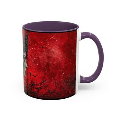 Gothic Rose Queen Mug 11oz 15oz | Dark Feminine Coffee Cup | Witchy Gift for Her - Thumbnail 2