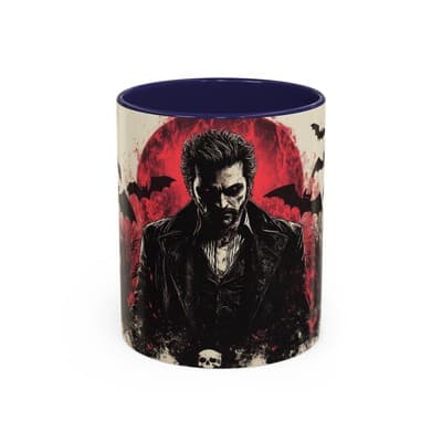 Vampire Gothic Coffee Mug 11oz 15oz | Halloween Decor | Spooky Gift for Him