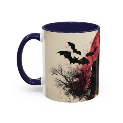 Vampire Gothic Coffee Mug 11oz 15oz | Halloween Decor | Spooky Gift for Him - Thumbnail 3