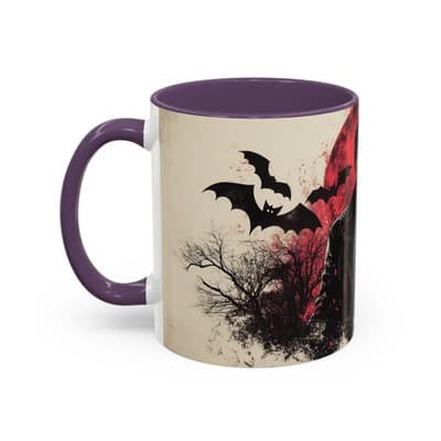 Vampire Gothic Coffee Mug 11oz 15oz | Halloween Decor | Spooky Gift for Him - Thumbnail 3