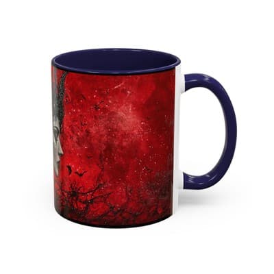 Gothic Rose Queen Mug 11oz 15oz | Dark Feminine Coffee Cup | Witchy Gift for Her - Thumbnail 2