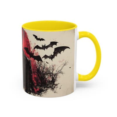 Vampire Gothic Coffee Mug 11oz 15oz | Halloween Decor | Spooky Gift for Him - Thumbnail 2