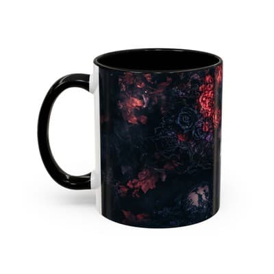 Gothic Floral Goddess Mug 11oz 15oz | Dark Beauty Cup | Witchy Gift for Her - Thumbnail 3