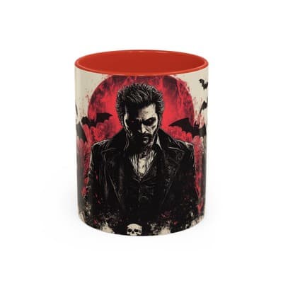 Vampire Gothic Coffee Mug 11oz 15oz | Halloween Decor | Spooky Gift for Him