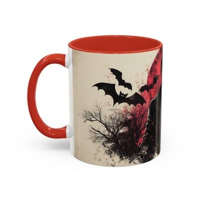 Vampire Gothic Coffee Mug 11oz 15oz | Halloween Decor | Spooky Gift for Him - Thumbnail 3