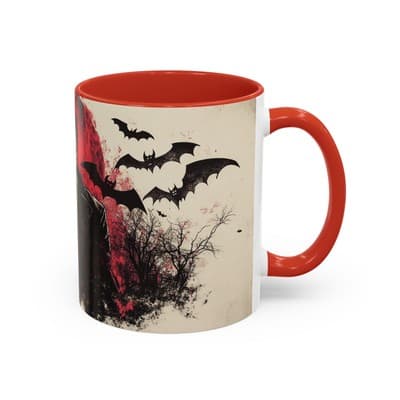 Vampire Gothic Coffee Mug 11oz 15oz | Halloween Decor | Spooky Gift for Him - Thumbnail 2
