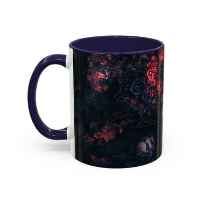 Gothic Floral Goddess Mug 11oz 15oz | Dark Beauty Cup | Witchy Gift for Her - Thumbnail 3