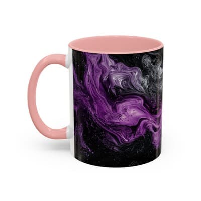 Cosmic Swirl Coffee Mug 11oz 15oz | Galaxy Smoke Cup | Mystical Artistic Gift - Thumbnail 3