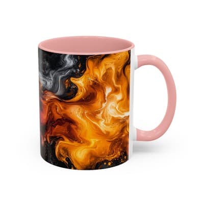 Cosmic Swirl Coffee Mug 11oz 15oz | Galaxy Smoke Cup | Mystical Artistic Gift - Thumbnail 2