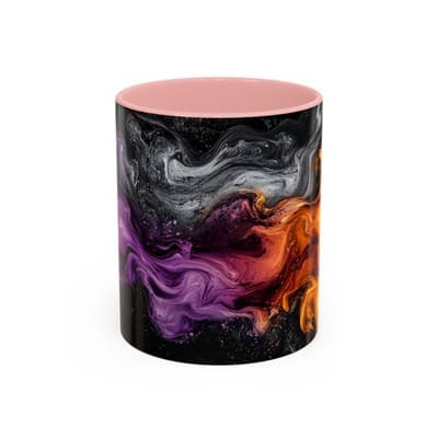 Cosmic Swirl Coffee Mug 11oz 15oz | Galaxy Smoke Cup | Mystical Artistic Gift