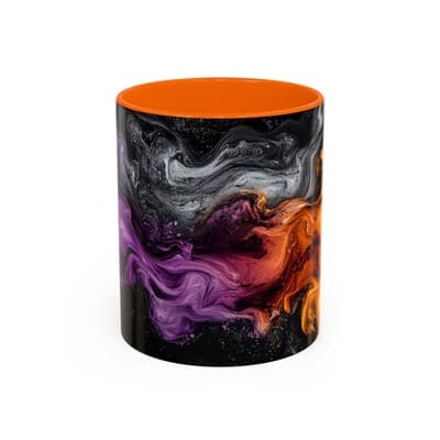 Cosmic Swirl Coffee Mug 11oz 15oz | Galaxy Smoke Cup | Mystical Artistic Gift