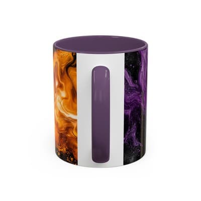 Cosmic Swirl Coffee Mug 11oz 15oz | Galaxy Smoke Cup | Mystical Artistic Gift - Thumbnail 4