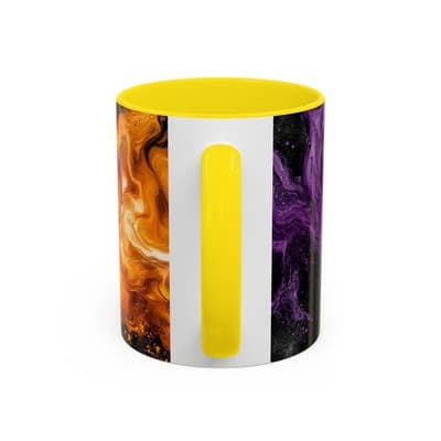 Cosmic Swirl Coffee Mug 11oz 15oz | Galaxy Smoke Cup | Mystical Artistic Gift - Thumbnail 4