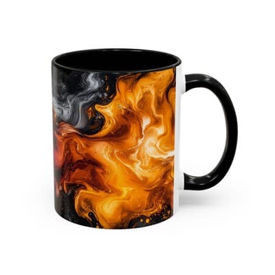 Cosmic Swirl Coffee Mug 11oz 15oz | Galaxy Smoke Cup | Mystical Artistic Gift - Thumbnail 2