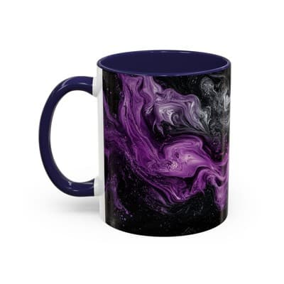 Cosmic Swirl Coffee Mug 11oz 15oz | Galaxy Smoke Cup | Mystical Artistic Gift - Thumbnail 3