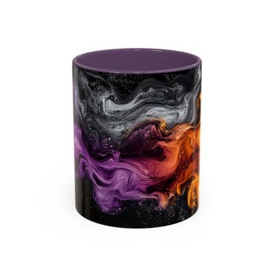 Cosmic Swirl Coffee Mug 11oz 15oz | Galaxy Smoke Cup | Mystical Artistic Gift