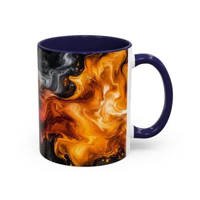Cosmic Swirl Coffee Mug 11oz 15oz | Galaxy Smoke Cup | Mystical Artistic Gift - Thumbnail 2