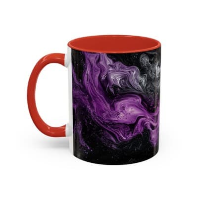 Cosmic Swirl Coffee Mug 11oz 15oz | Galaxy Smoke Cup | Mystical Artistic Gift - Thumbnail 3
