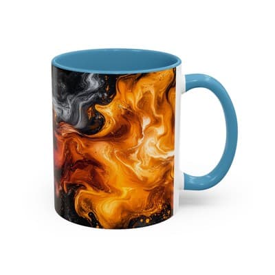 Cosmic Swirl Coffee Mug 11oz 15oz | Galaxy Smoke Cup | Mystical Artistic Gift - Thumbnail 2