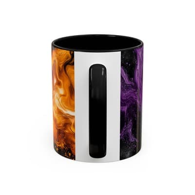 Cosmic Swirl Coffee Mug 11oz 15oz | Galaxy Smoke Cup | Mystical Artistic Gift - Thumbnail 4
