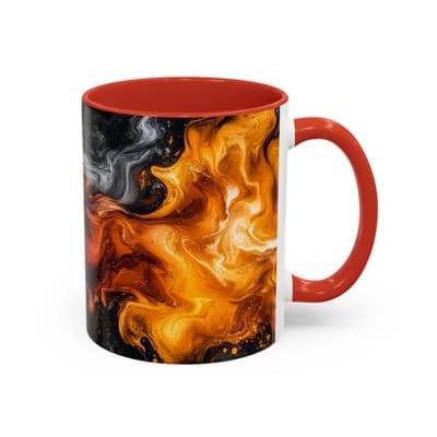 Cosmic Swirl Coffee Mug 11oz 15oz | Galaxy Smoke Cup | Mystical Artistic Gift - Thumbnail 2