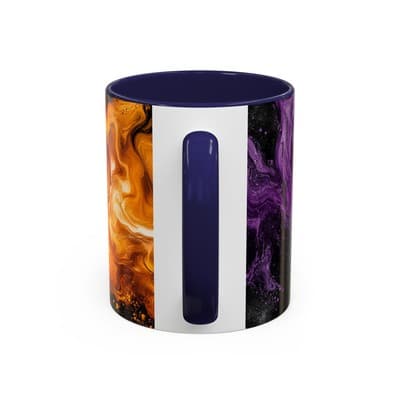 Cosmic Swirl Coffee Mug 11oz 15oz | Galaxy Smoke Cup | Mystical Artistic Gift - Thumbnail 4