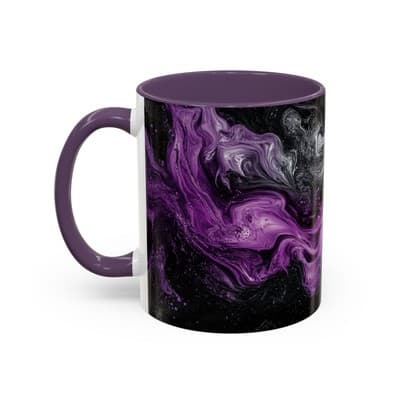Cosmic Swirl Coffee Mug 11oz 15oz | Galaxy Smoke Cup | Mystical Artistic Gift - Thumbnail 3