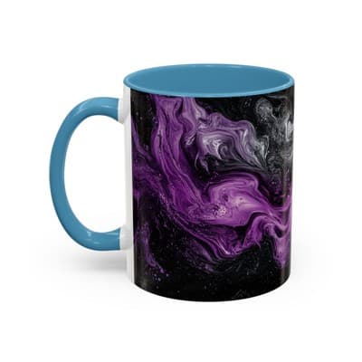 Cosmic Swirl Coffee Mug 11oz 15oz | Galaxy Smoke Cup | Mystical Artistic Gift - Thumbnail 3