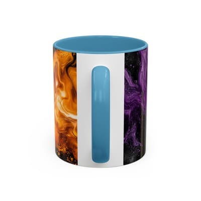Cosmic Swirl Coffee Mug 11oz 15oz | Galaxy Smoke Cup | Mystical Artistic Gift - Thumbnail 4