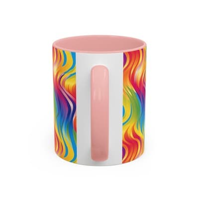 Bold Botanical Coffee Mug 11oz 15oz | Colorful Nature Cup | Artistic Gift Idea - Thumbnail 4