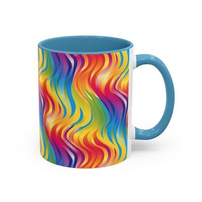 Bold Botanical Coffee Mug 11oz 15oz | Colorful Nature Cup | Artistic Gift Idea - Thumbnail 2