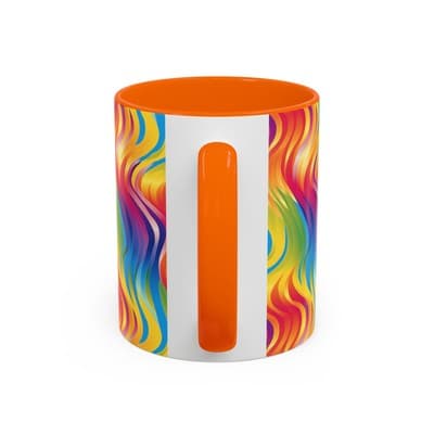 Bold Botanical Coffee Mug 11oz 15oz | Colorful Nature Cup | Artistic Gift Idea - Thumbnail 4