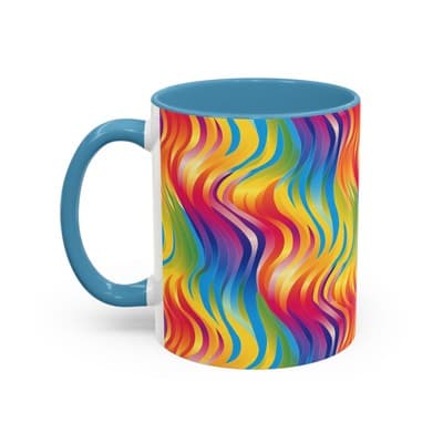 Bold Botanical Coffee Mug 11oz 15oz | Colorful Nature Cup | Artistic Gift Idea - Thumbnail 3