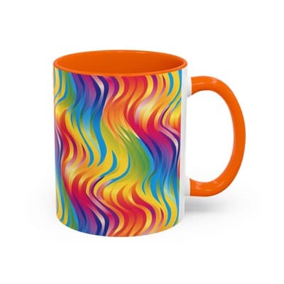 Bold Botanical Coffee Mug 11oz 15oz | Colorful Nature Cup | Artistic Gift Idea - Thumbnail 2