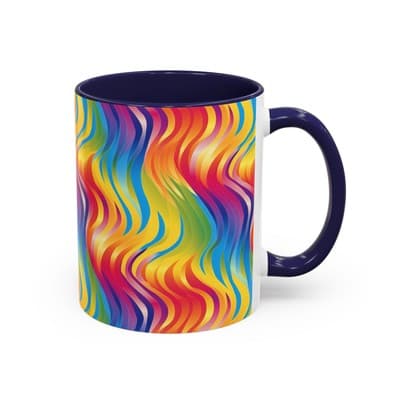 Bold Botanical Coffee Mug 11oz 15oz | Colorful Nature Cup | Artistic Gift Idea - Thumbnail 2